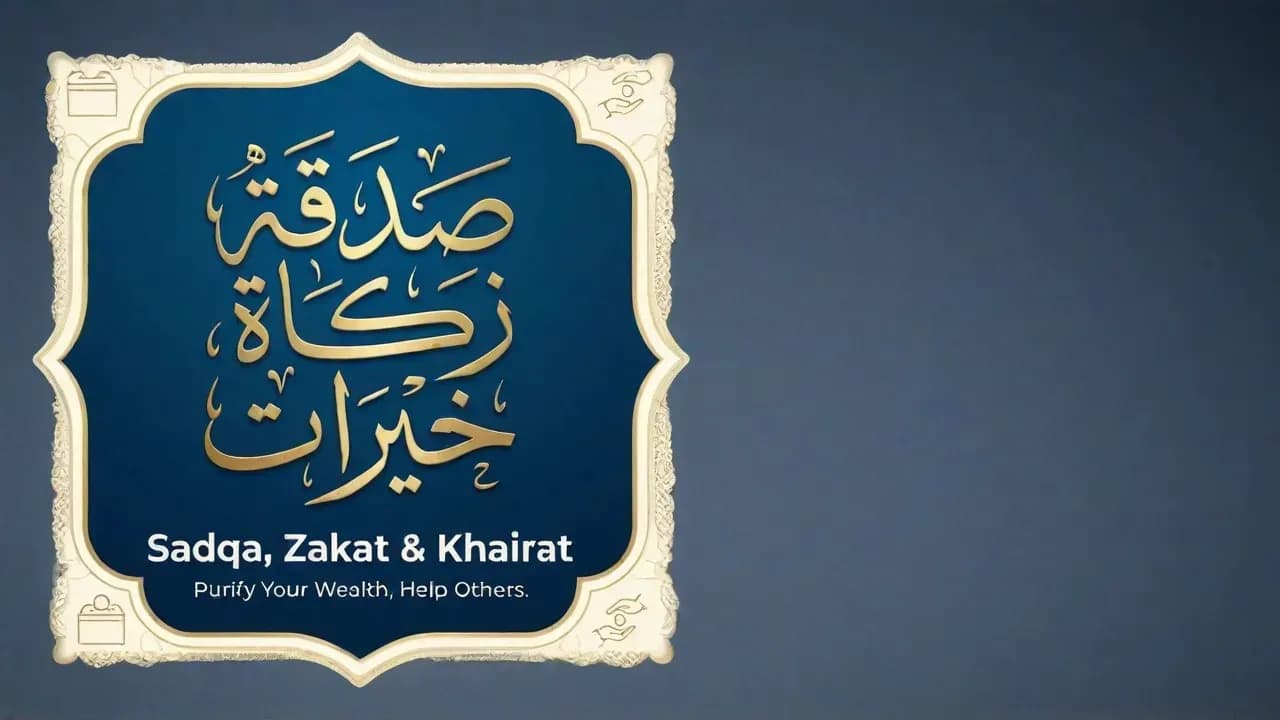 Sadqa Zakat Khairat